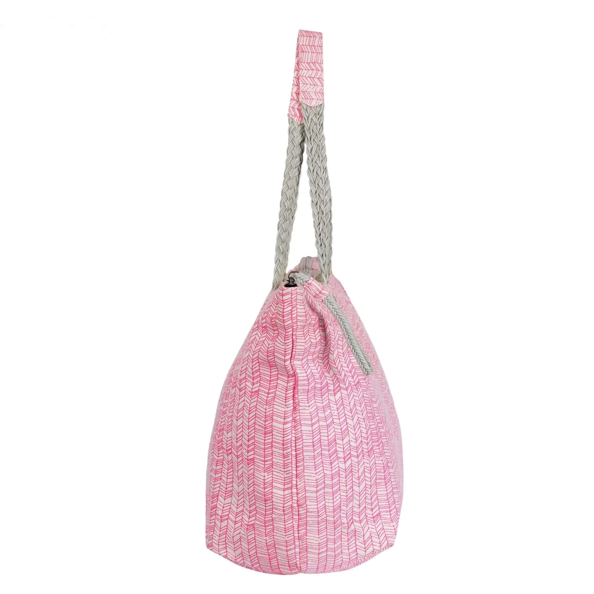 Bamboo Printed Canvas Bag CuirLondon