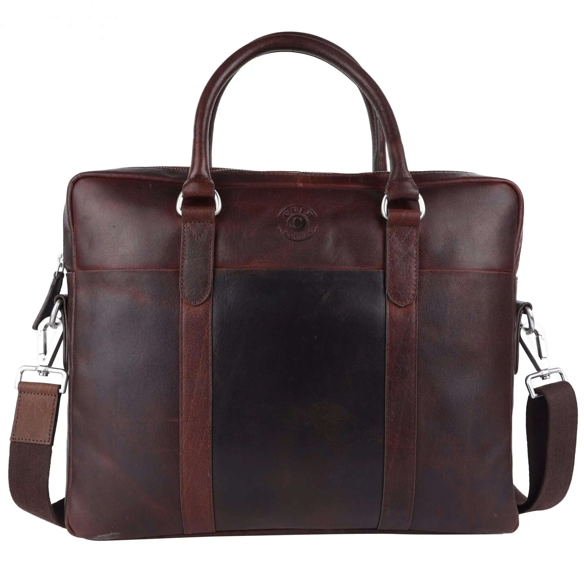 Deep Brown Portfolio Bag 31 x 38 x 5.5 cm Dimensions CuirLondon