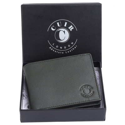 Men's Genuine NDM Leather Grey Wallet