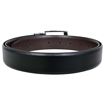 Black Full Hide Leather Belt - CuirLondon