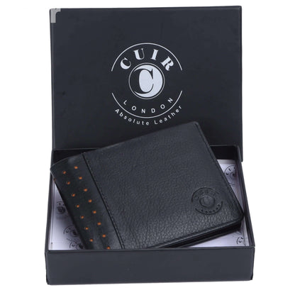 RFID Blocking Bifold Black Wallet for Men