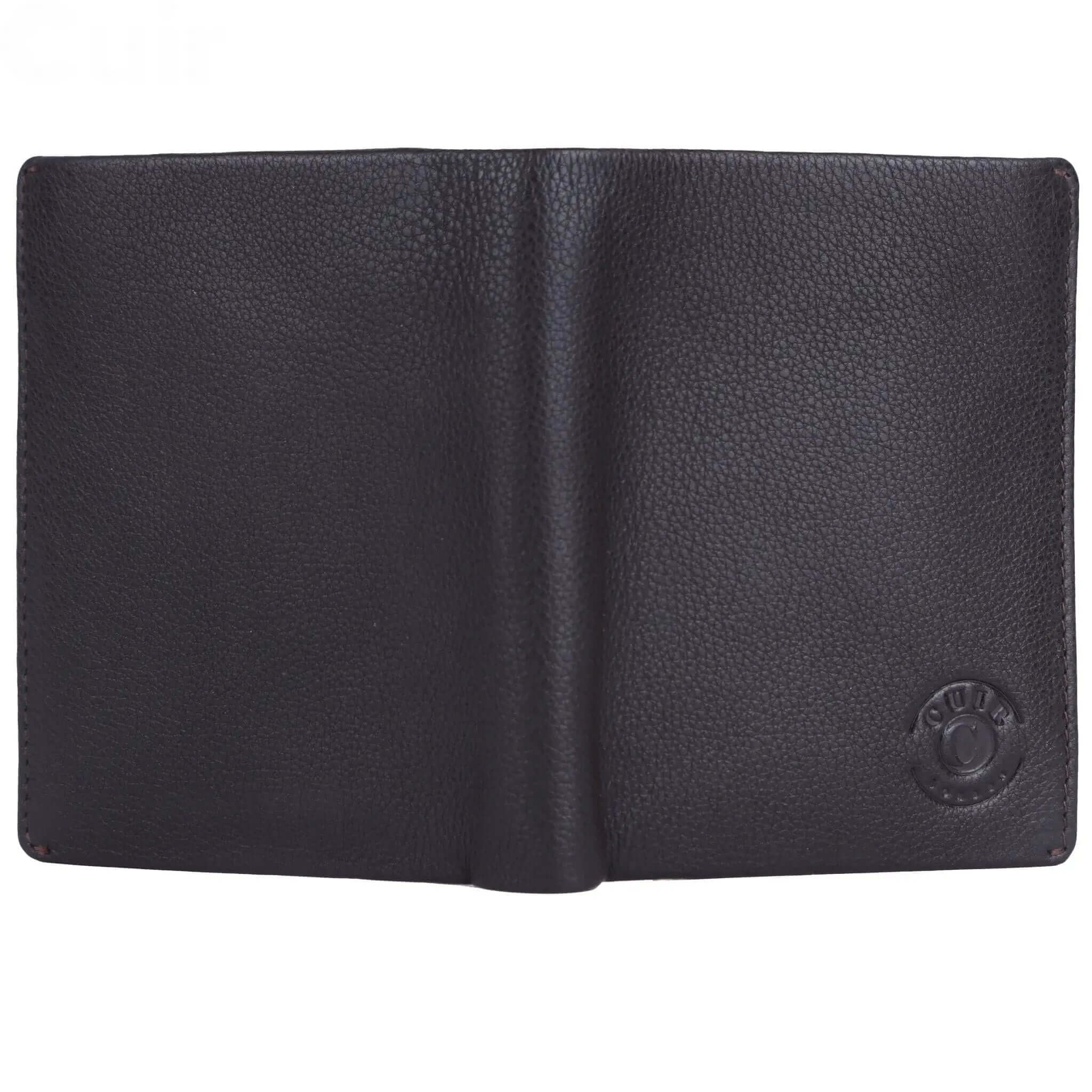 Leather RFID Blocking Bifold Black Wallet