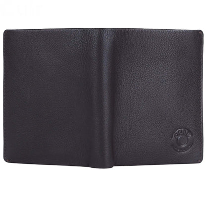 Leather RFID Blocking Bifold Black Wallet