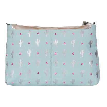 Cactus Printed Clutch Bag: 12.5 L x 2 W x 8 H Inches - CuirLondon