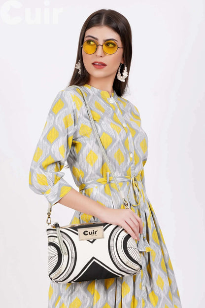 Elegant Ethnic Printed Clutch Bag | Unique Style & Perfect for Any Occasion - CuirLondon