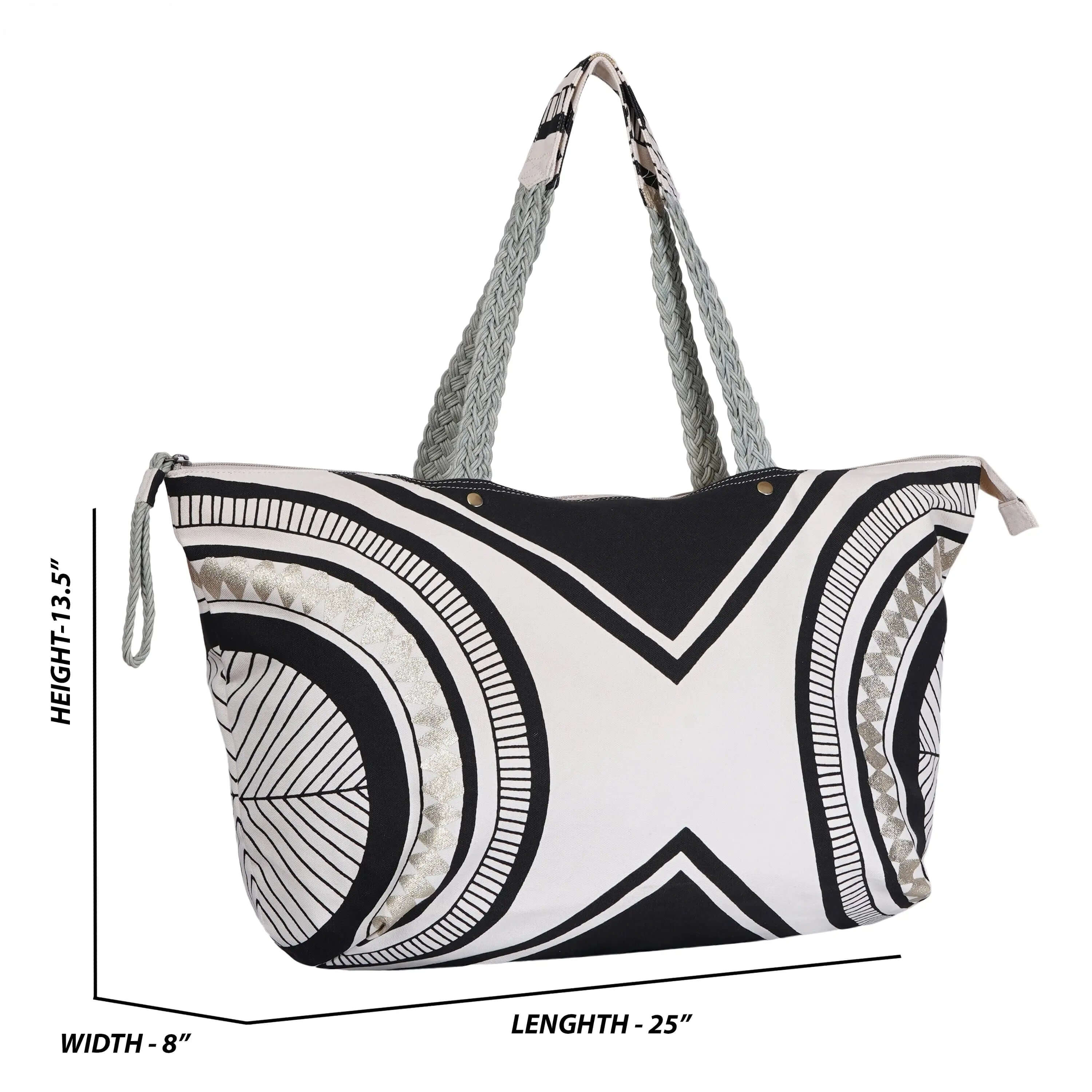 Ethnic Printed Big Bag (25L x 8W x 13.5H Inch) - CuirLondon