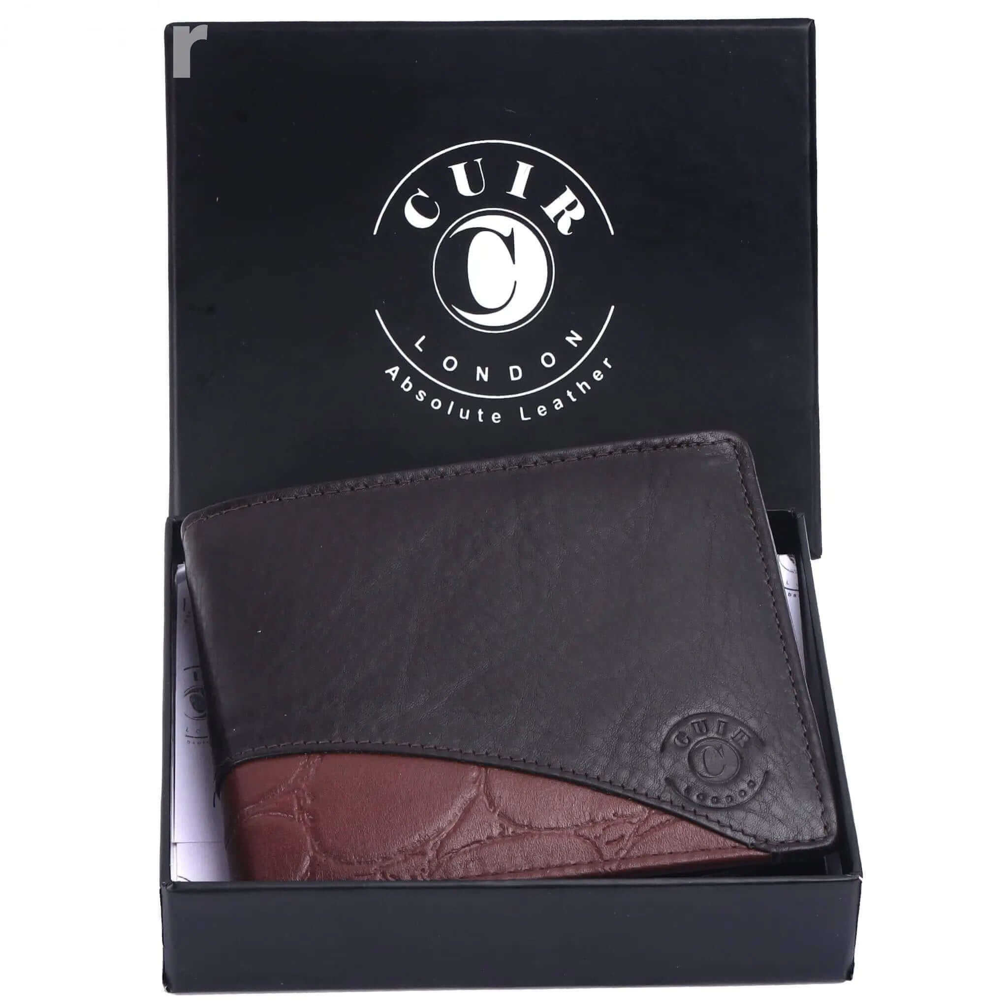 Men's Leather RFID Black Wallet