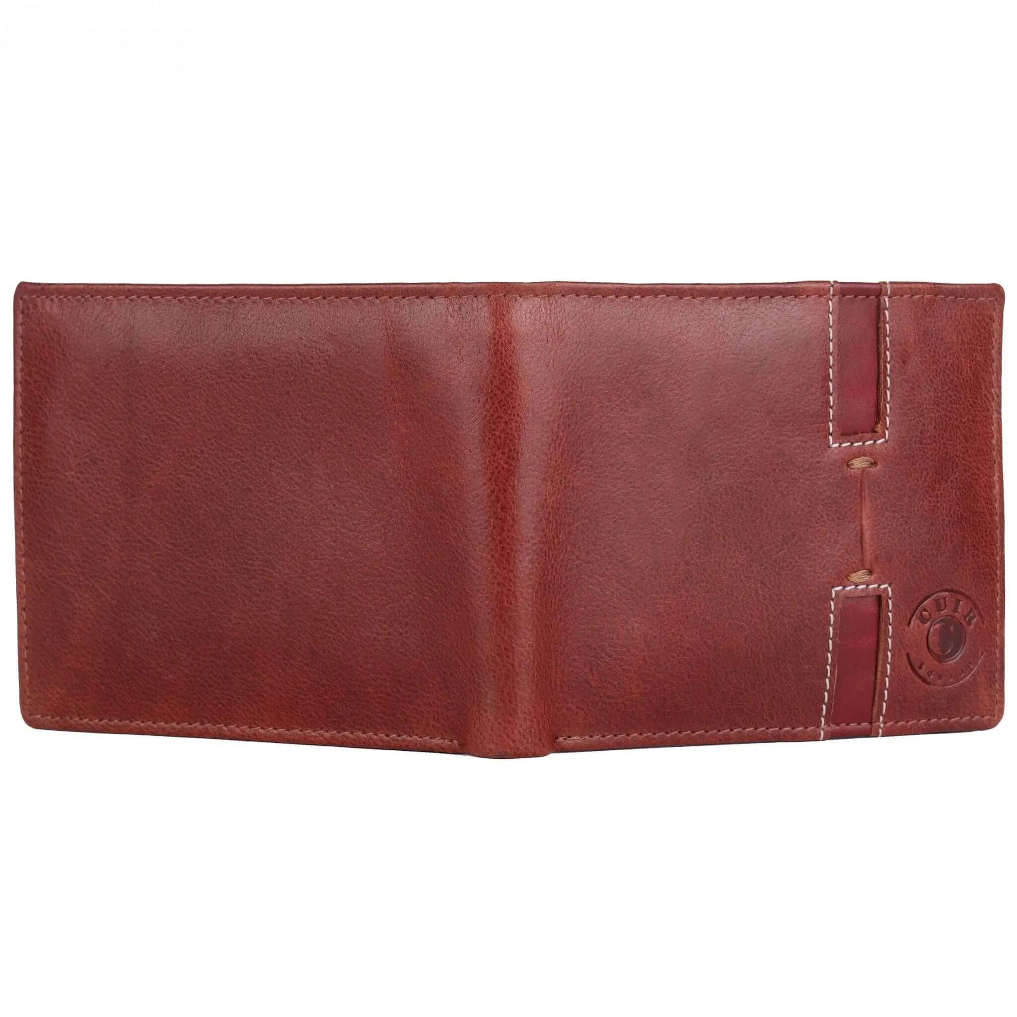 Men's Genuine Leather RFID Brown Wallet