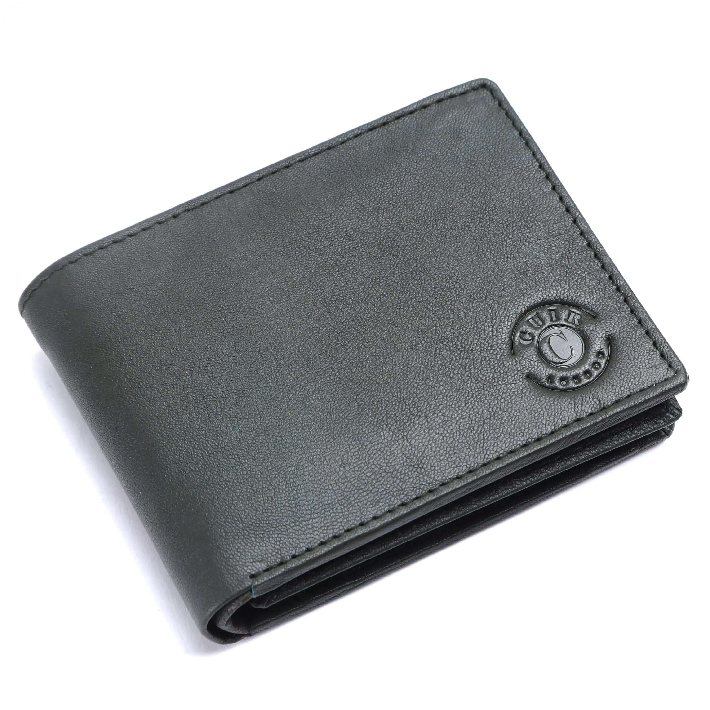 Men's Genuine NDM Leather Grey Wallet