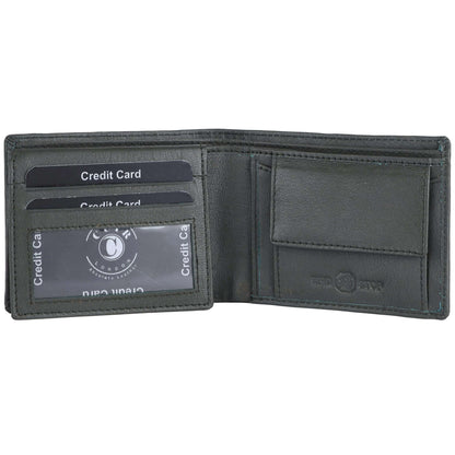 Men's Genuine NDM Leather Grey Wallet