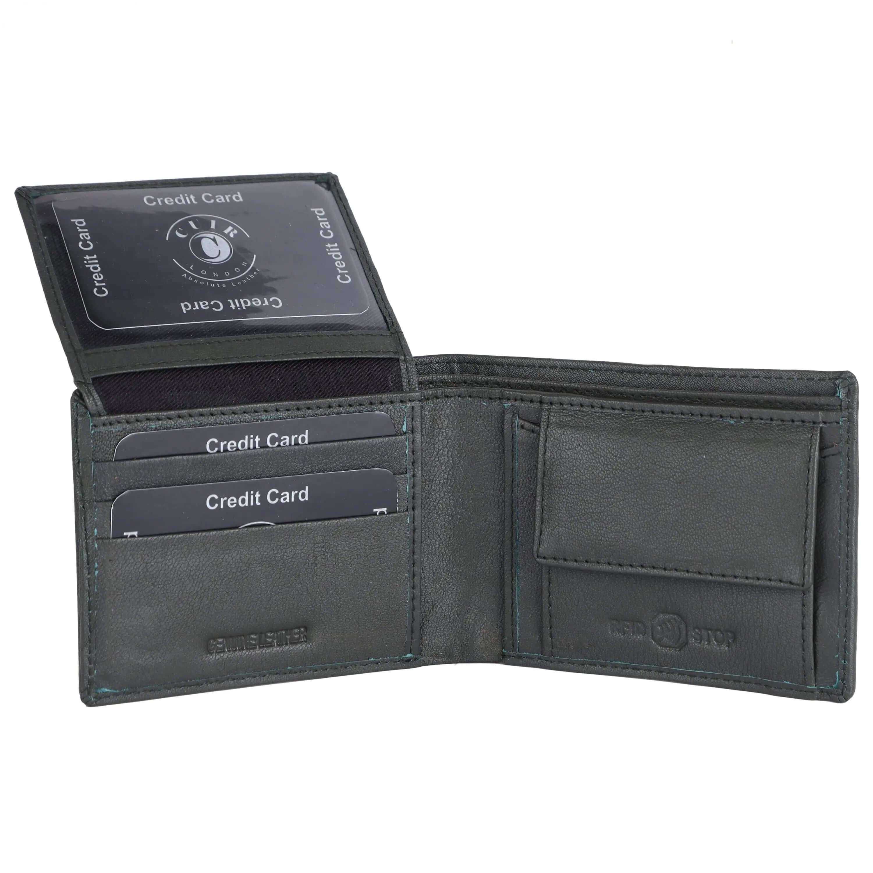 Men's Genuine NDM Leather Grey Wallet