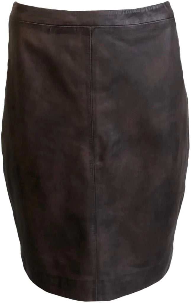 Leather Brown Skirt
