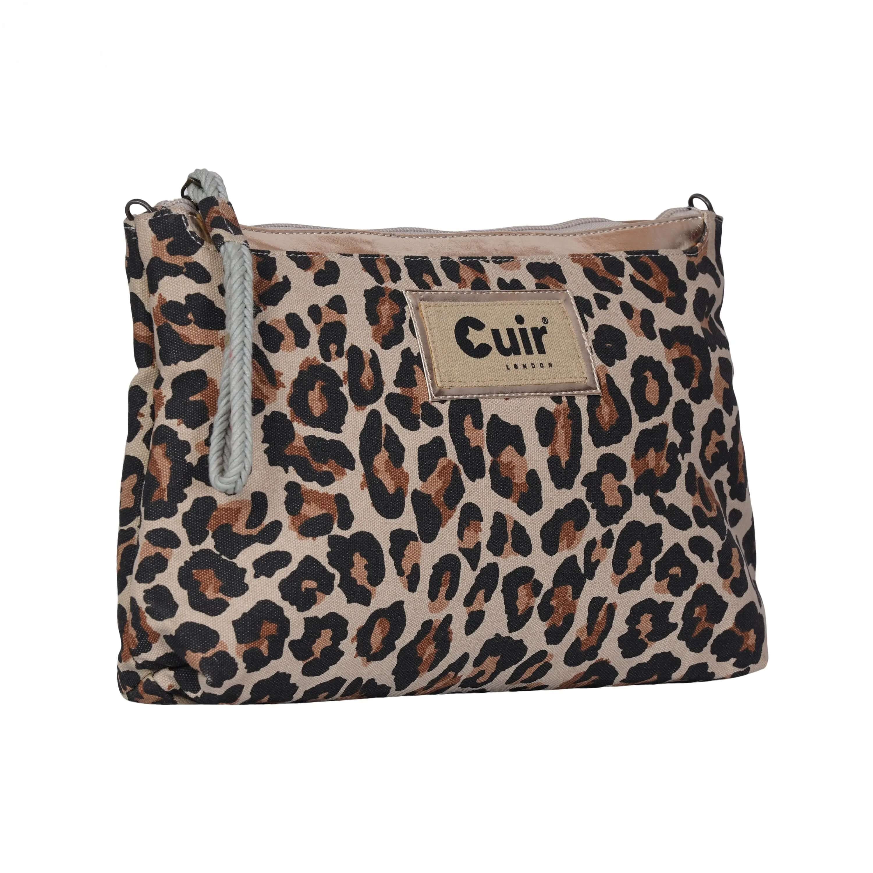 Leo Clutch Bag 100% Heavy Cotton - CuirLondon