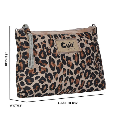 Leo Clutch Bag 100% Heavy Cotton - CuirLondon