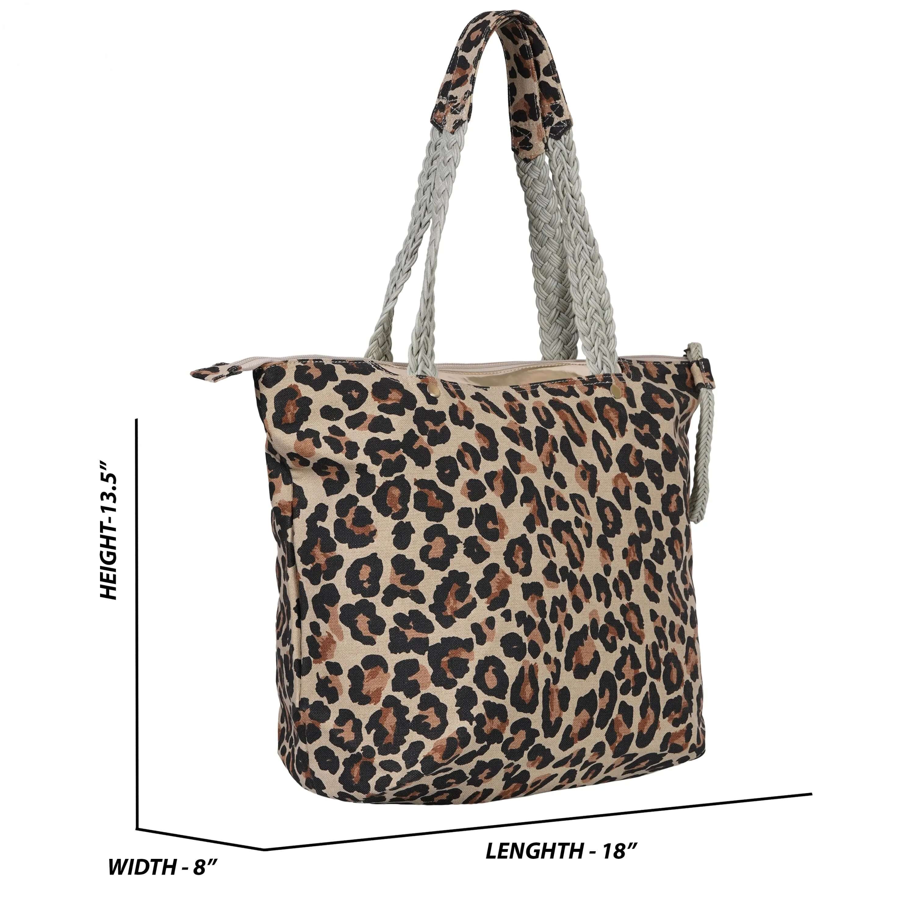 Leo Small Printed Canvas Bag - CuirLondon