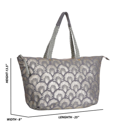 Lou Xor Printed Canvas Bag | Stylish Tote for Everyday Use - CuirLondon