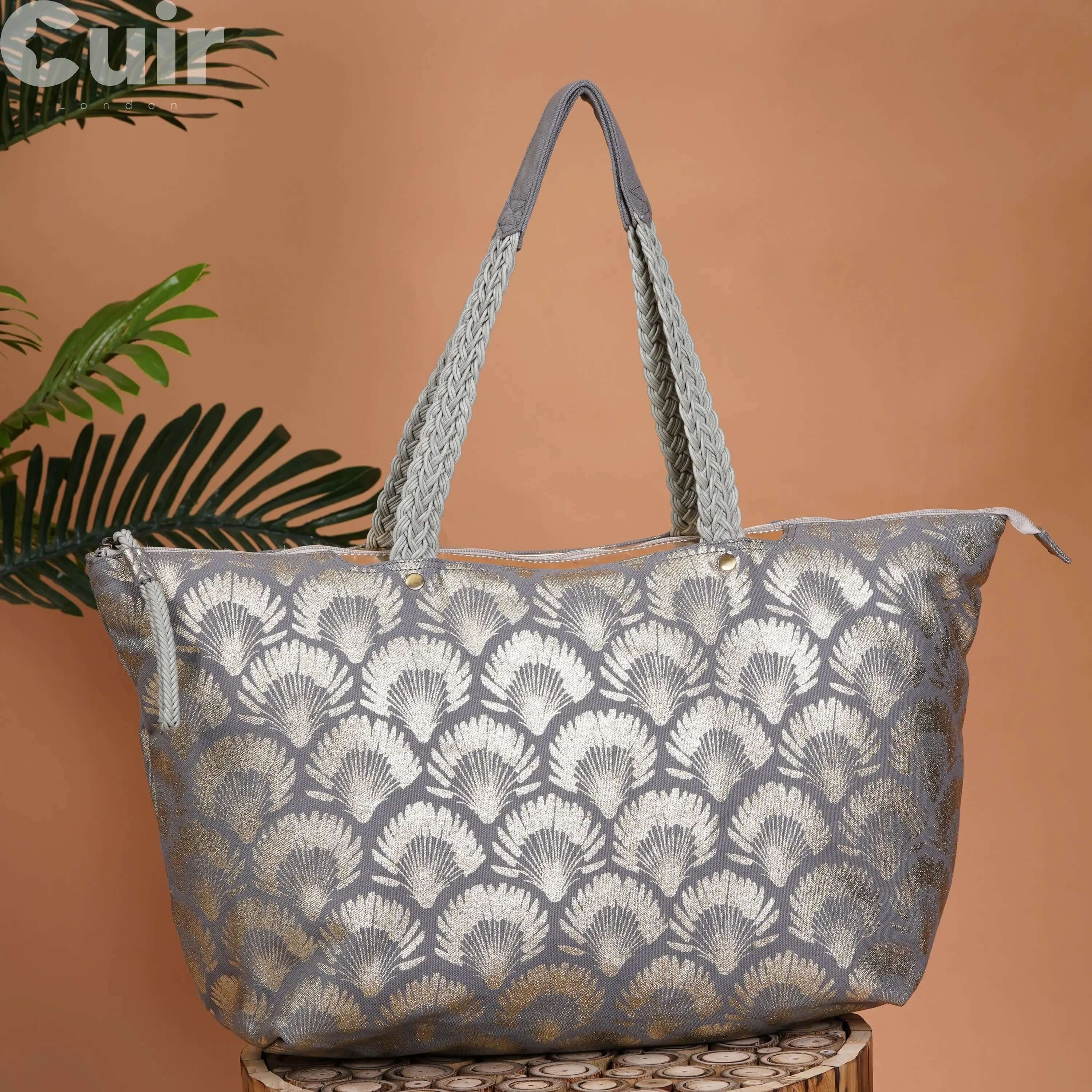 Lou Xor Printed Canvas Bag | Stylish Tote for Everyday Use - CuirLondon