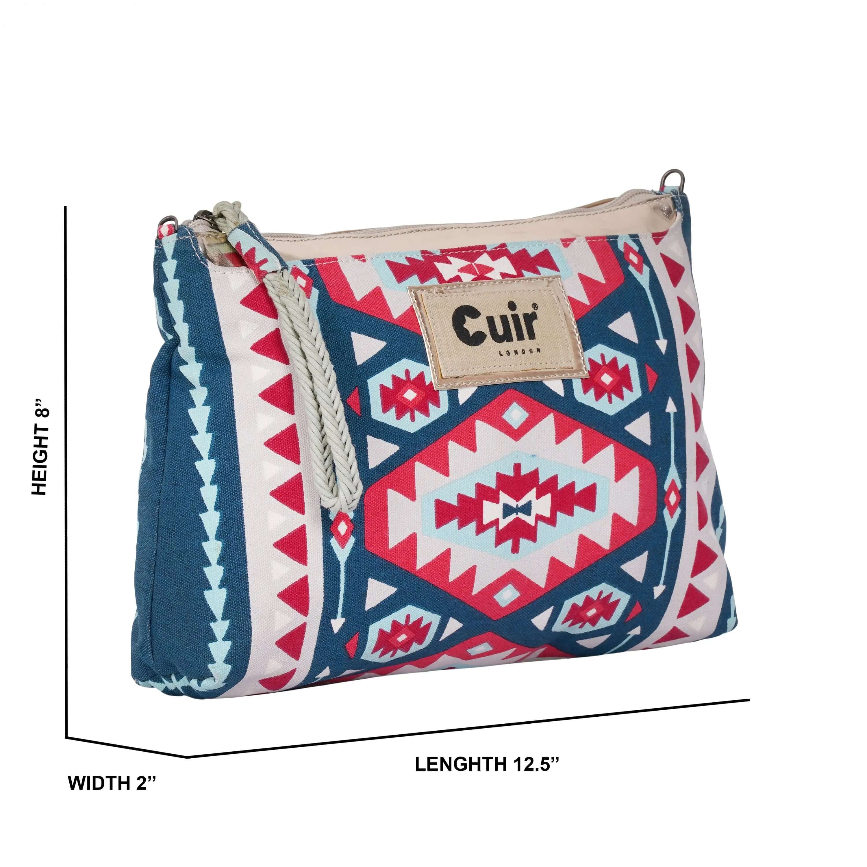 Navajo Multicolor Clutch Bag | Vibrant Southwestern Style - CuirLondon