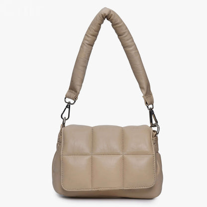 Neutral Beige Leather Crossbody bag Versatile Style CuirLondon