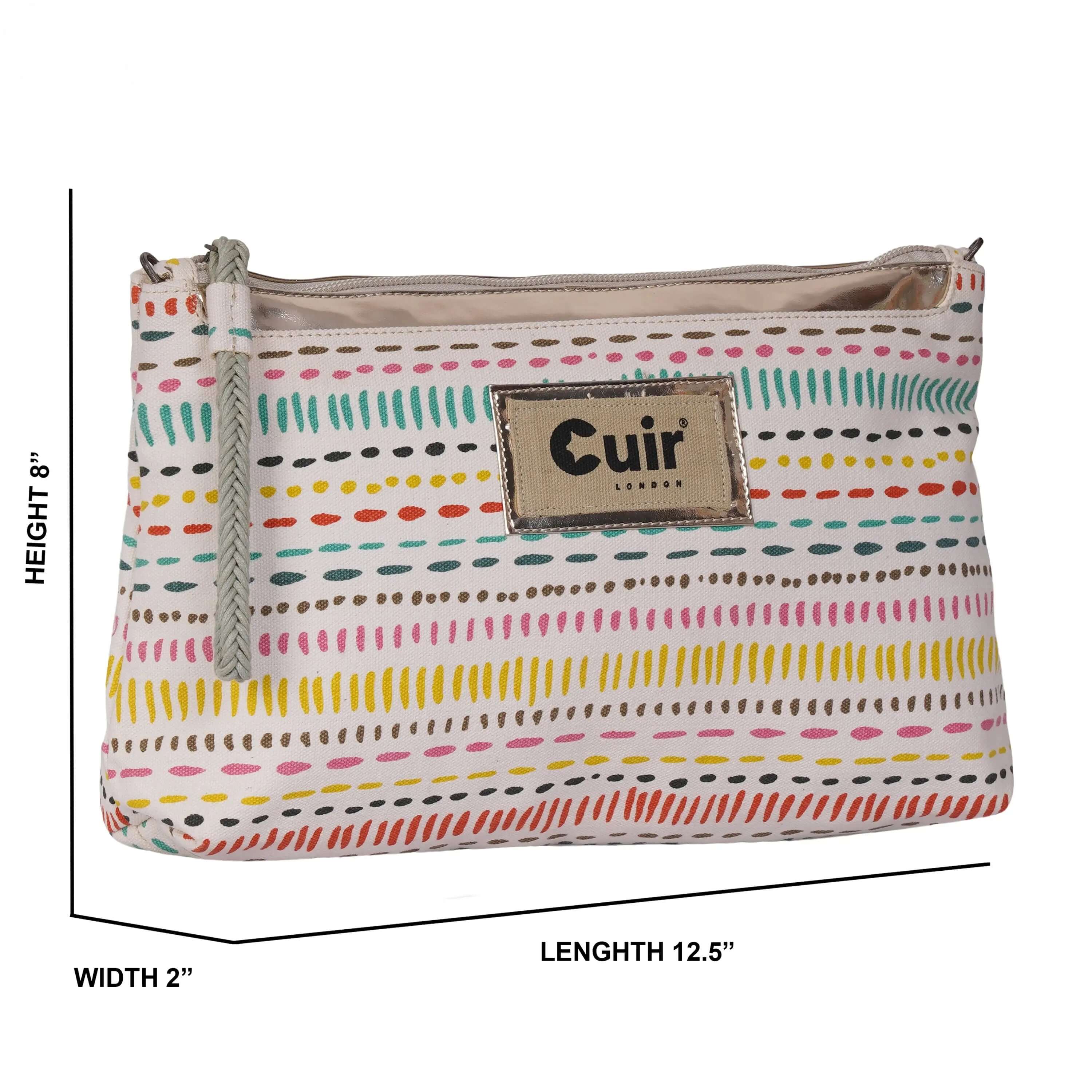 Oho Clutch Bag | 100% Heavy Canvas - CuirLondon