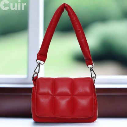 Red Genuine Leather Crossbody Bag for Women | Stylish and Functional - CuirLondon