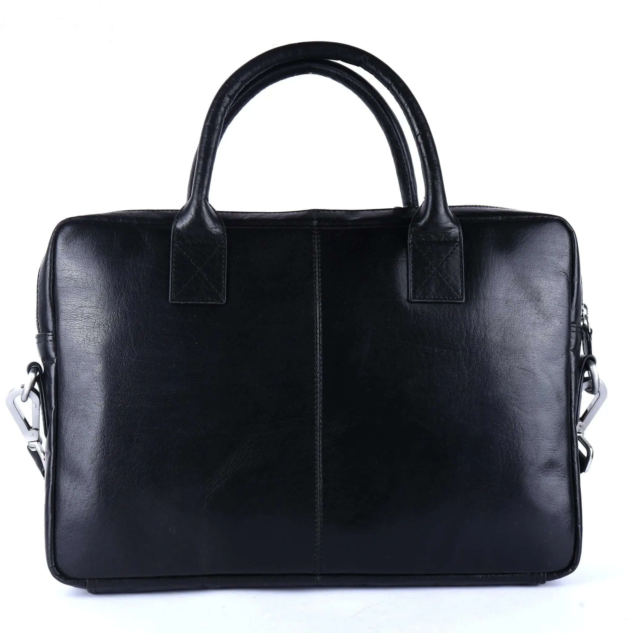 Black Leather Briefcase - CuirLondon