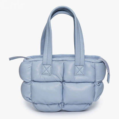 Small Baby Blue Genuine Leather Crossbody Bag CuirLondon