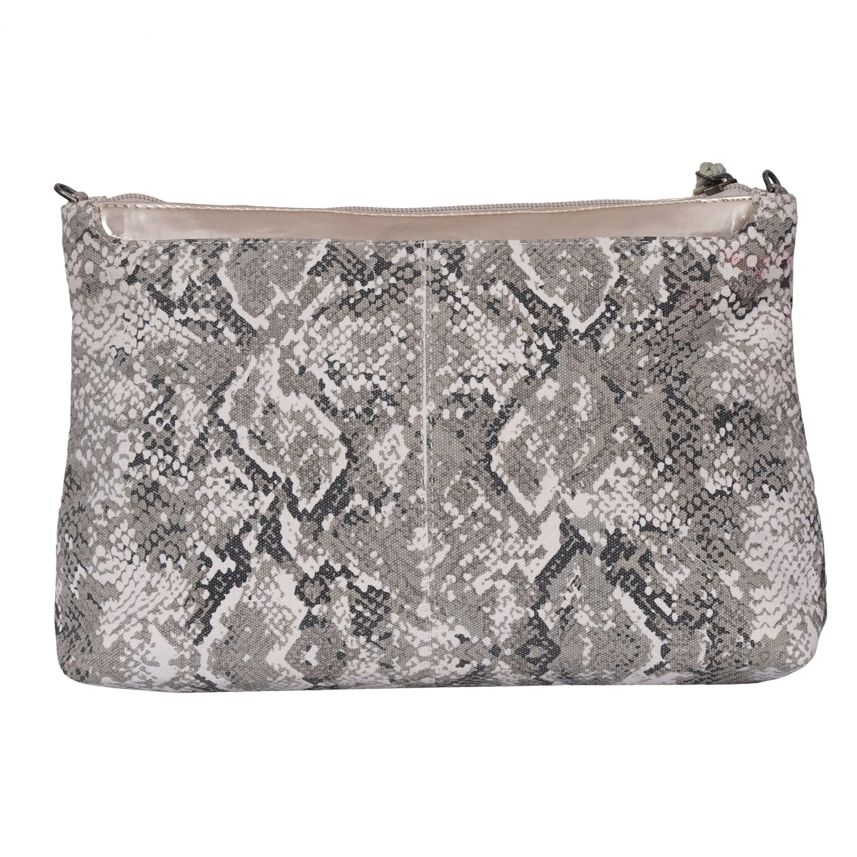 Snake Clutch Bag | 100% Heavy Cotton Canvas - CuirLondon