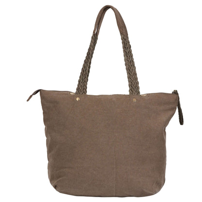 Solid Gray Canvas Bag | Lightweight Material - CuirLondon