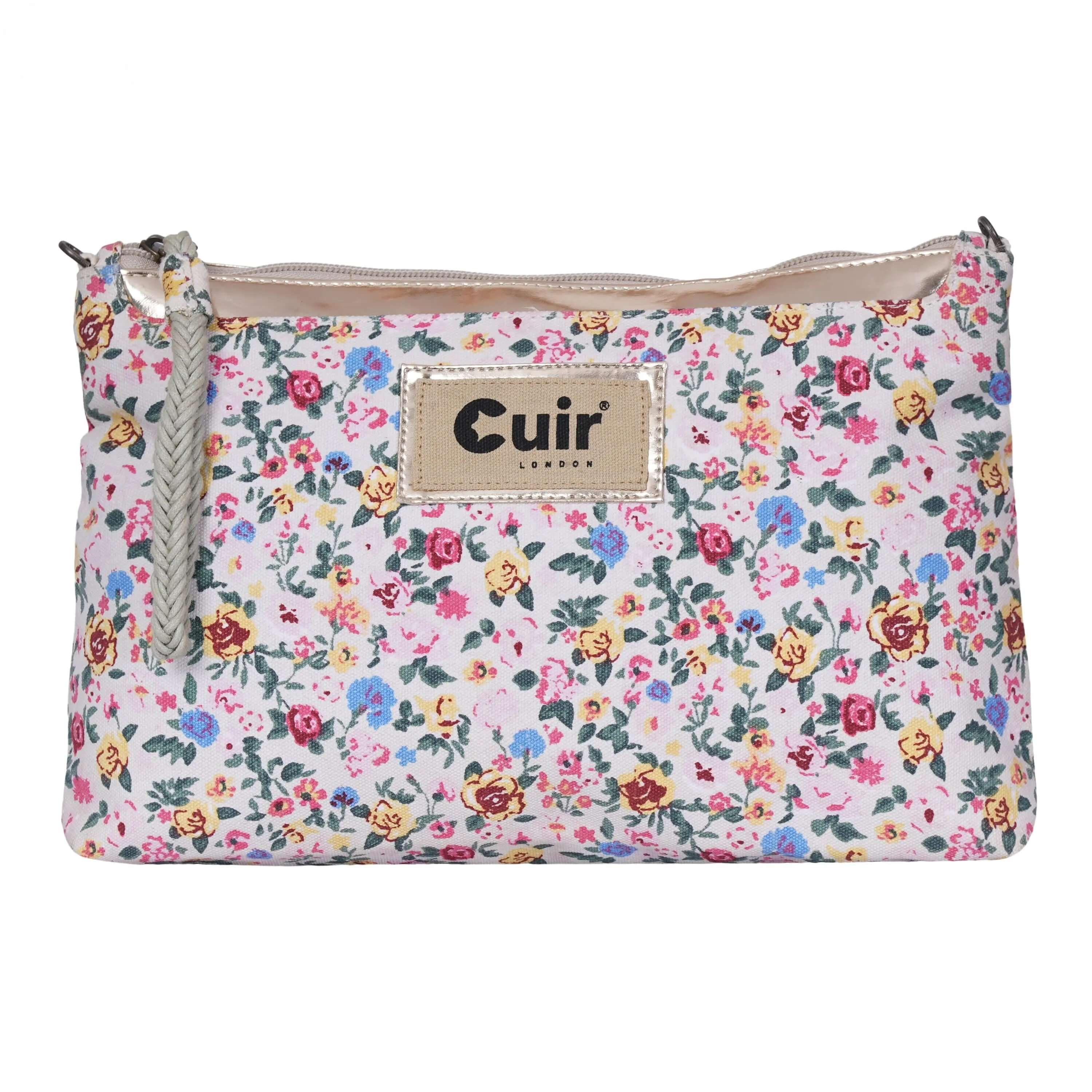 Stylish Flower Printed Clutch Bag | Chic Floral Design - CuirLondon