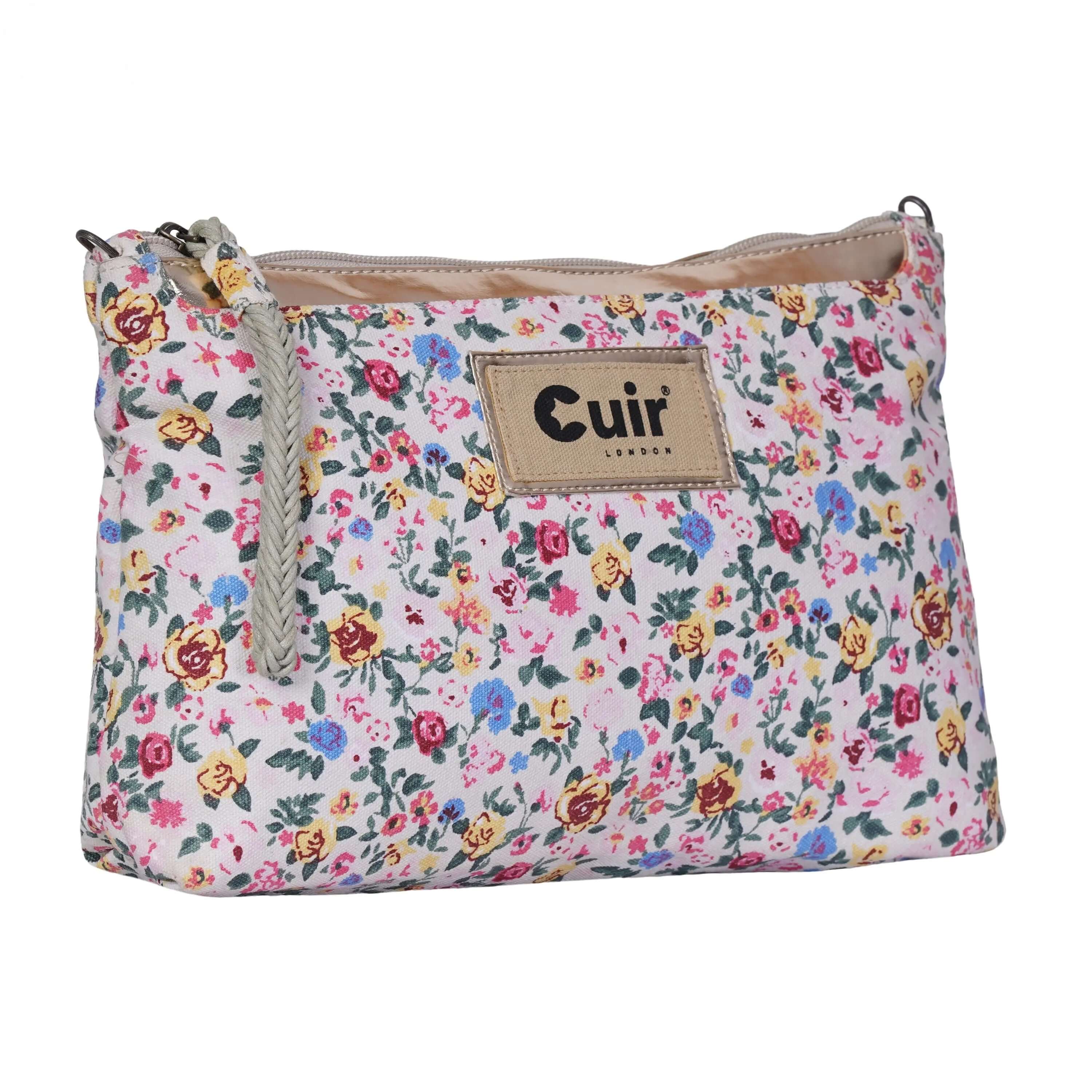 Stylish Flower Printed Clutch Bag | Chic Floral Design - CuirLondon