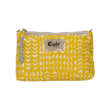 Triangle Printed Clutch Bag | Stylish Geometric Design - CuirLondon