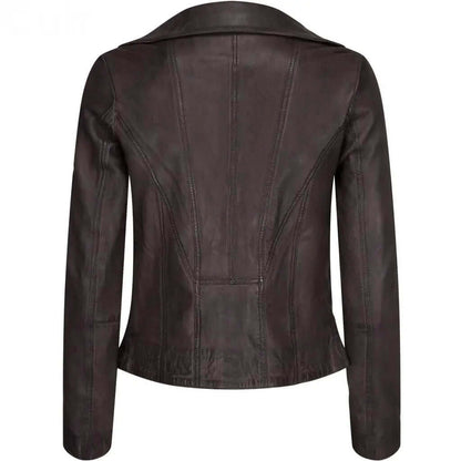 Unisex Greta Leather Jacket in Shade Brown | Stylish Outerwear - CuirLondon