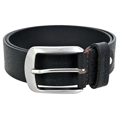 Black Casual Leather Belt - CuirLondon