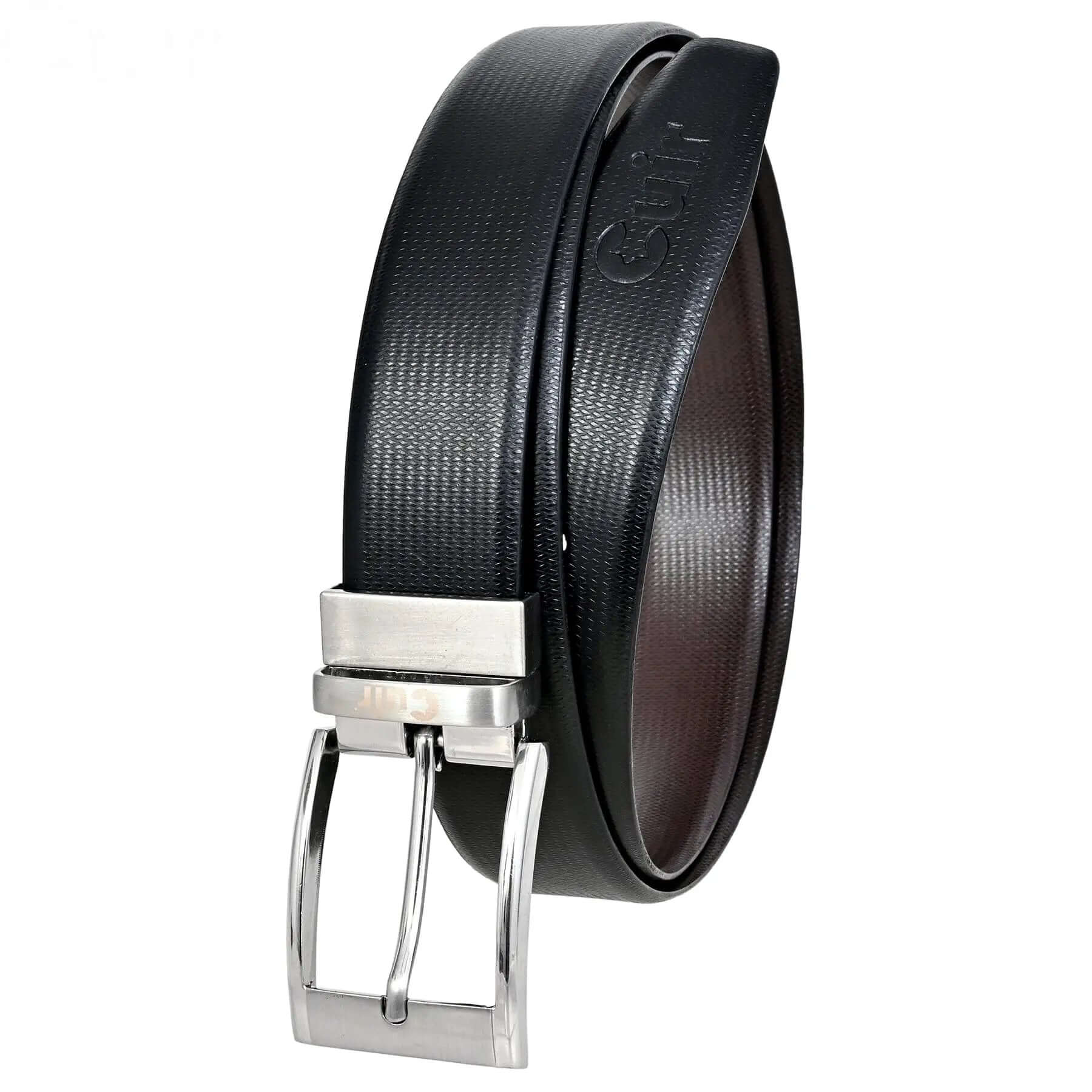 Black Full Hide Leather Belt: Sizes 30" to 46" CuirLondon