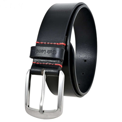 Durable Black Anti-Scratch Leather Belt for Men (30" to 46"): Stylish and Functional Accessory CuirLondon