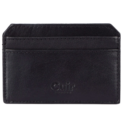 Black Leather card holder CuirLondon