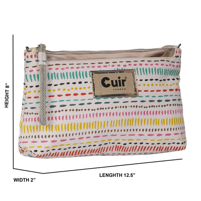 Boho Clutch Bag | 100% Heavy Canvas CuirLondon