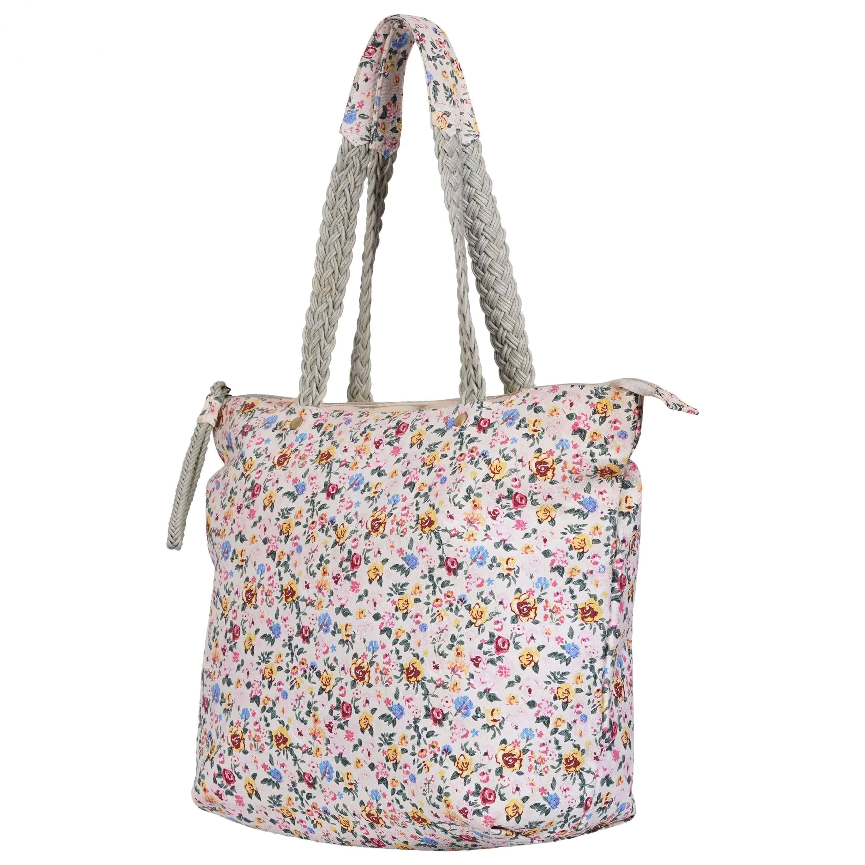 Charming Flower Printed Small Canvas Bag CuirLondon