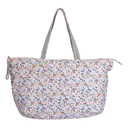 Chic Flower Printed Canvas Bag CuirLondon