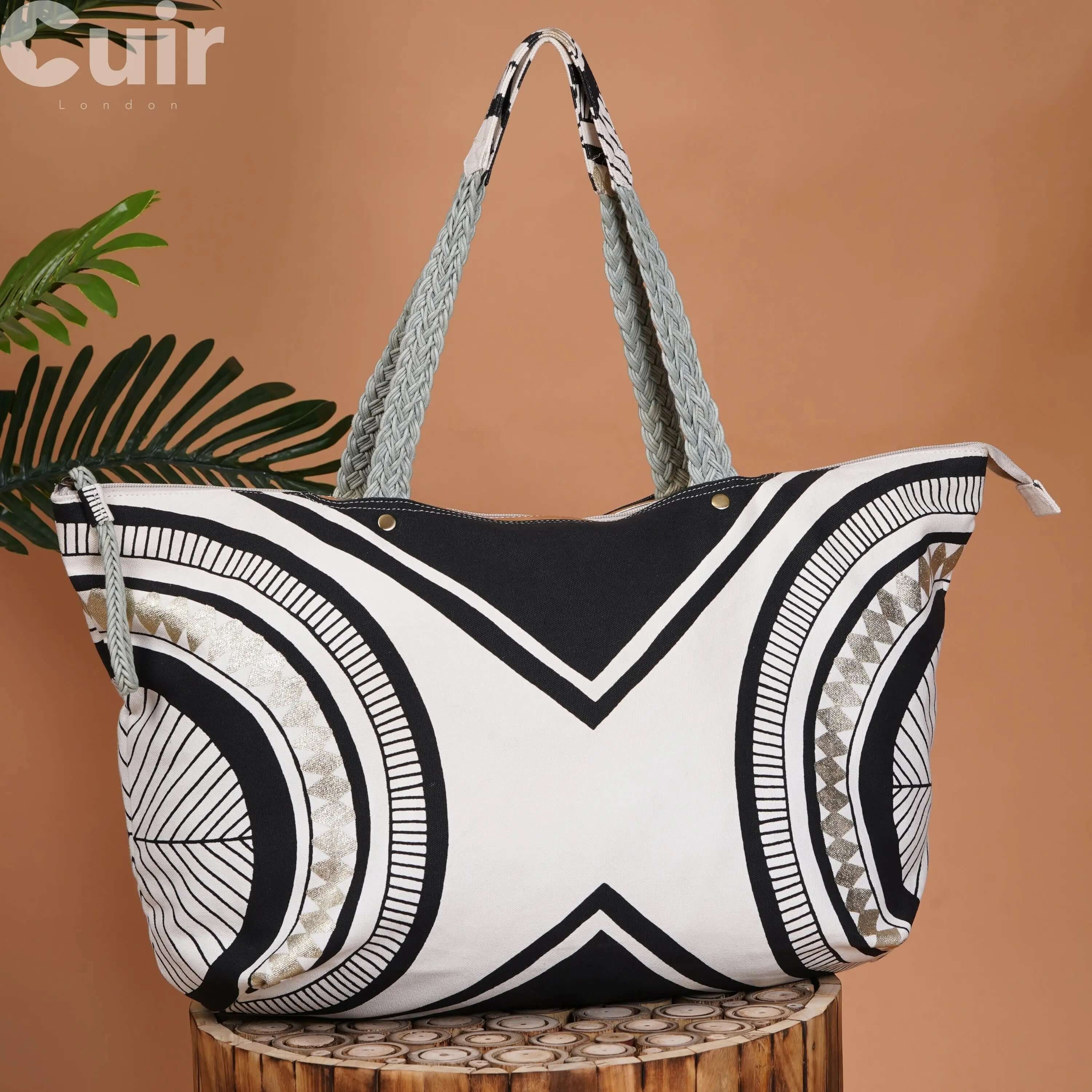 Ethnic Printed Big Bag (25L x 8W x 13.5H Inch) CuirLondon