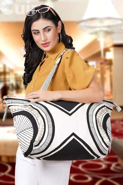 Ethnic Printed Big Bag (25L x 8W x 13.5H Inch) CuirLondon