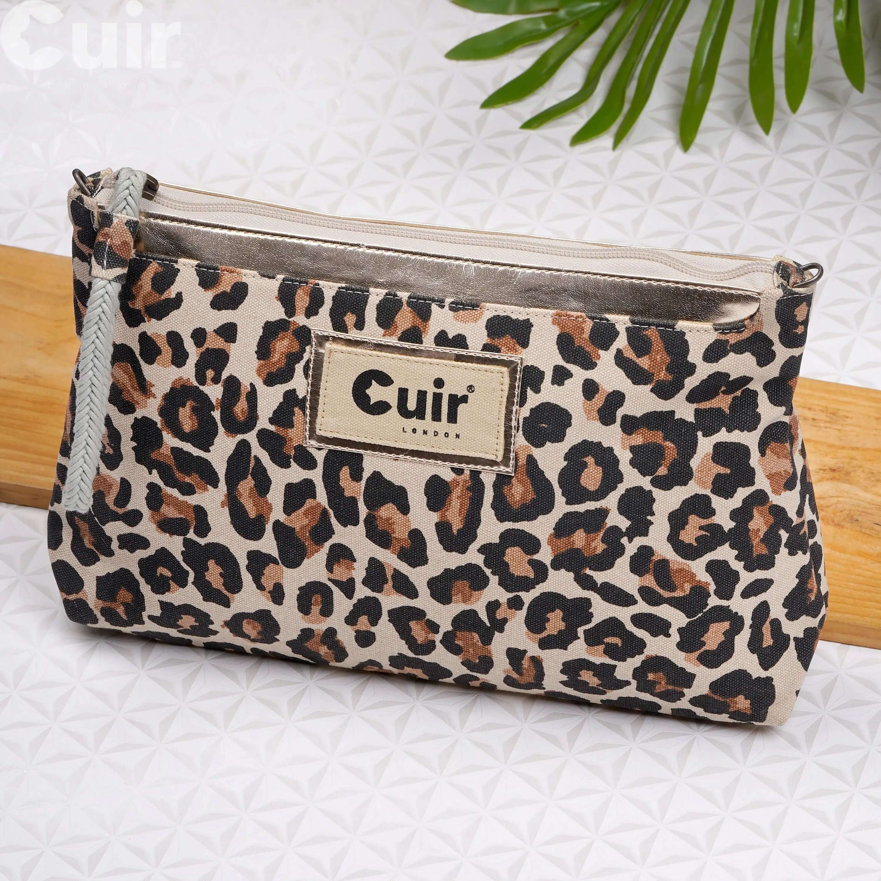 Leo Clutch Bag 100% Heavy Cotton CuirLondon