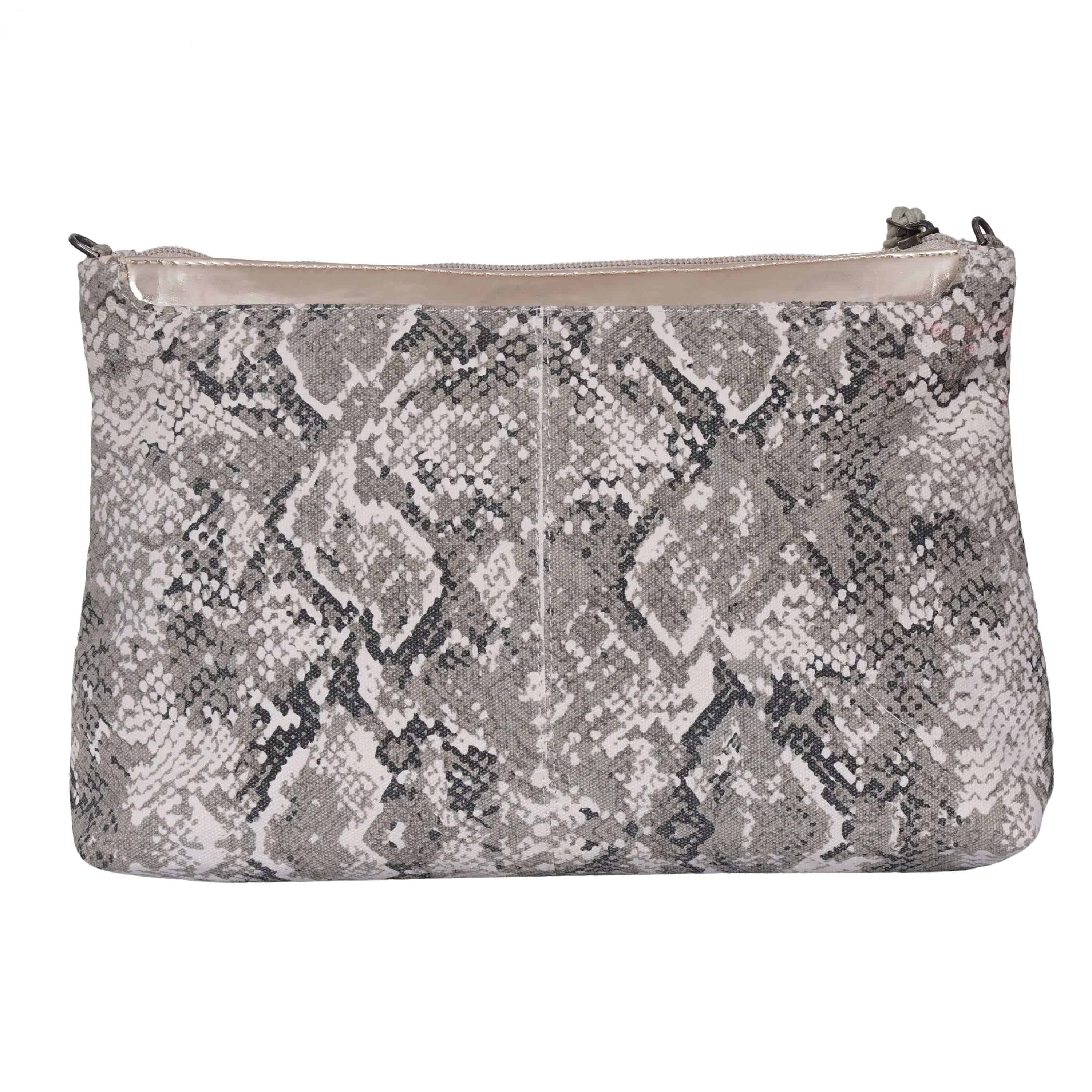 Snake Clutch Bag | 100% Heavy Cotton Canvas CuirLondon