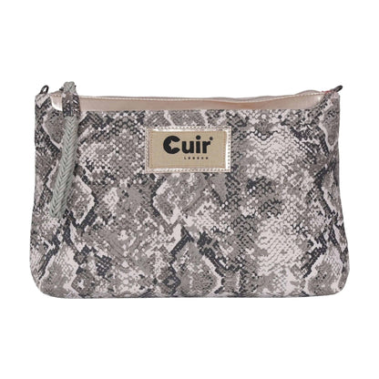 Snake Clutch Bag | 100% Heavy Cotton Canvas CuirLondon