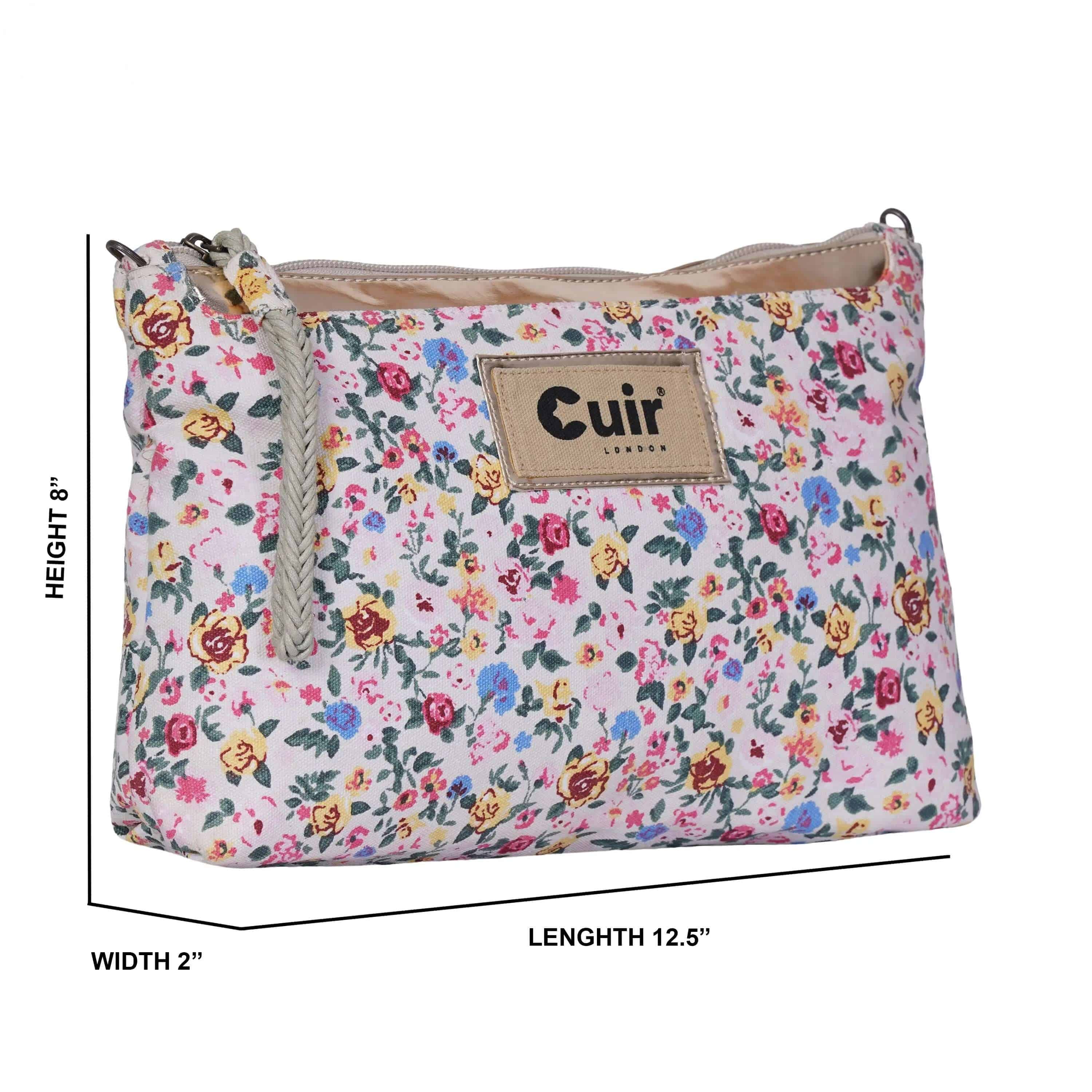 Stylish Flower Printed Clutch Bag | Chic Floral Design CuirLondon