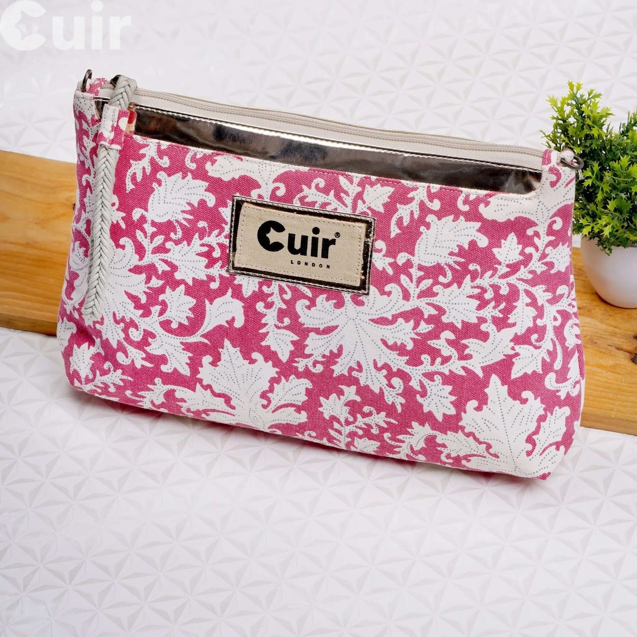 Stylish Hindi Printed Clutch Bag CuirLondon