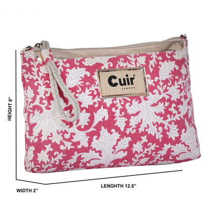 Stylish Hindi Printed Clutch Bag CuirLondon