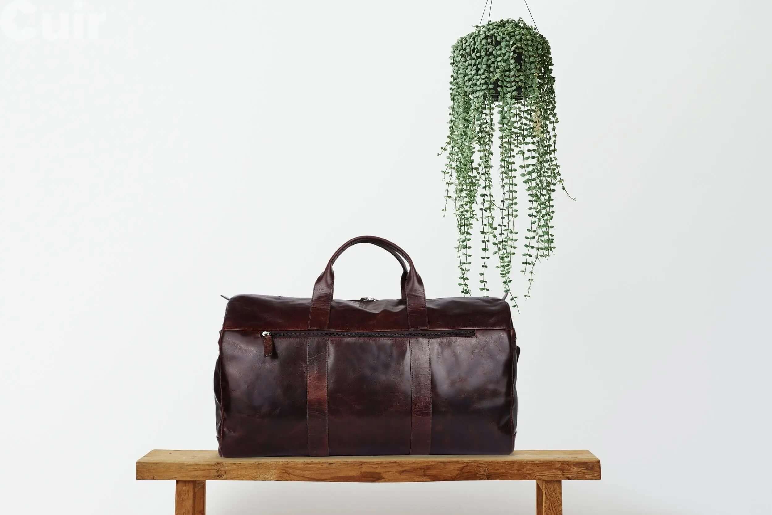 Deep Brown Travel Duffle Bag CuirLondon