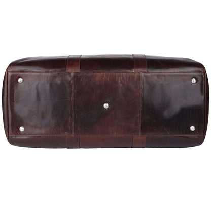 Deep Brown Travel Duffle Bag CuirLondon